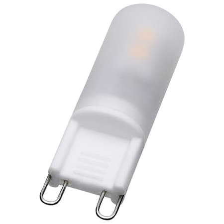 Satco 2 Watt T4 LED, Frost Finish, G9 Base, 3000K, 120V S12330